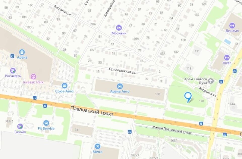    Павловский тракт, 178. Источник: yandex.ru/maps