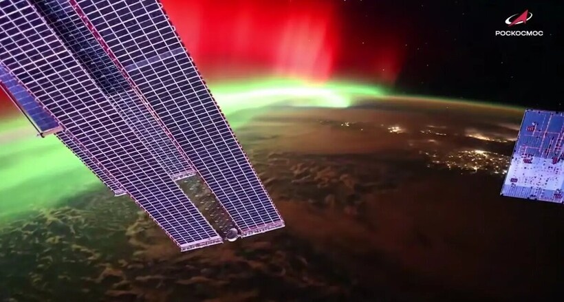    Видео: как выглядит северное сияние с борта МКС