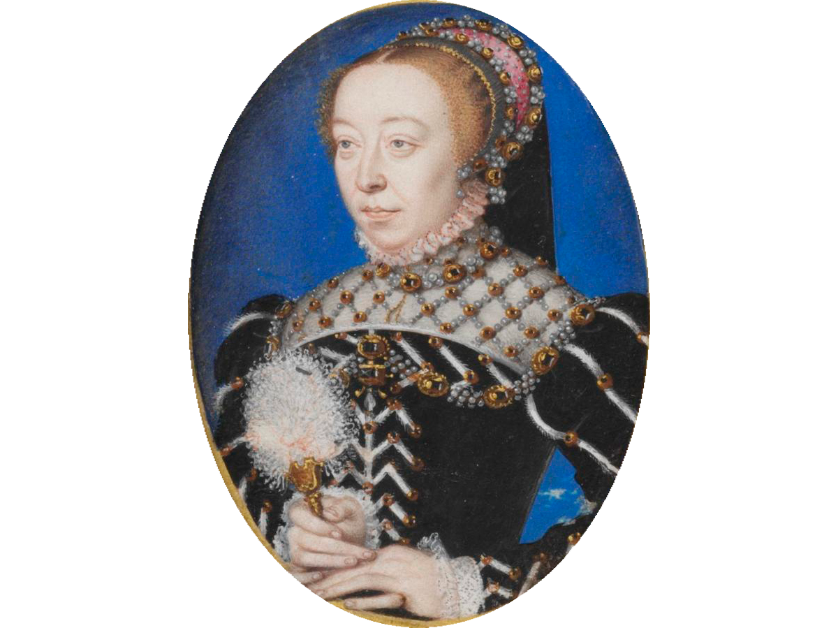 Портрет Екатерины Медичи (около 1555 года).