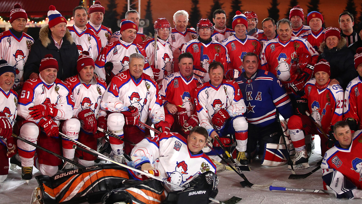 Один из выставочных матчей с участием главы государства. Фото: ТАСС 