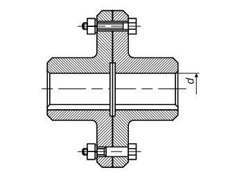 Рис. 6.2. Фланцевая глухая муфта.