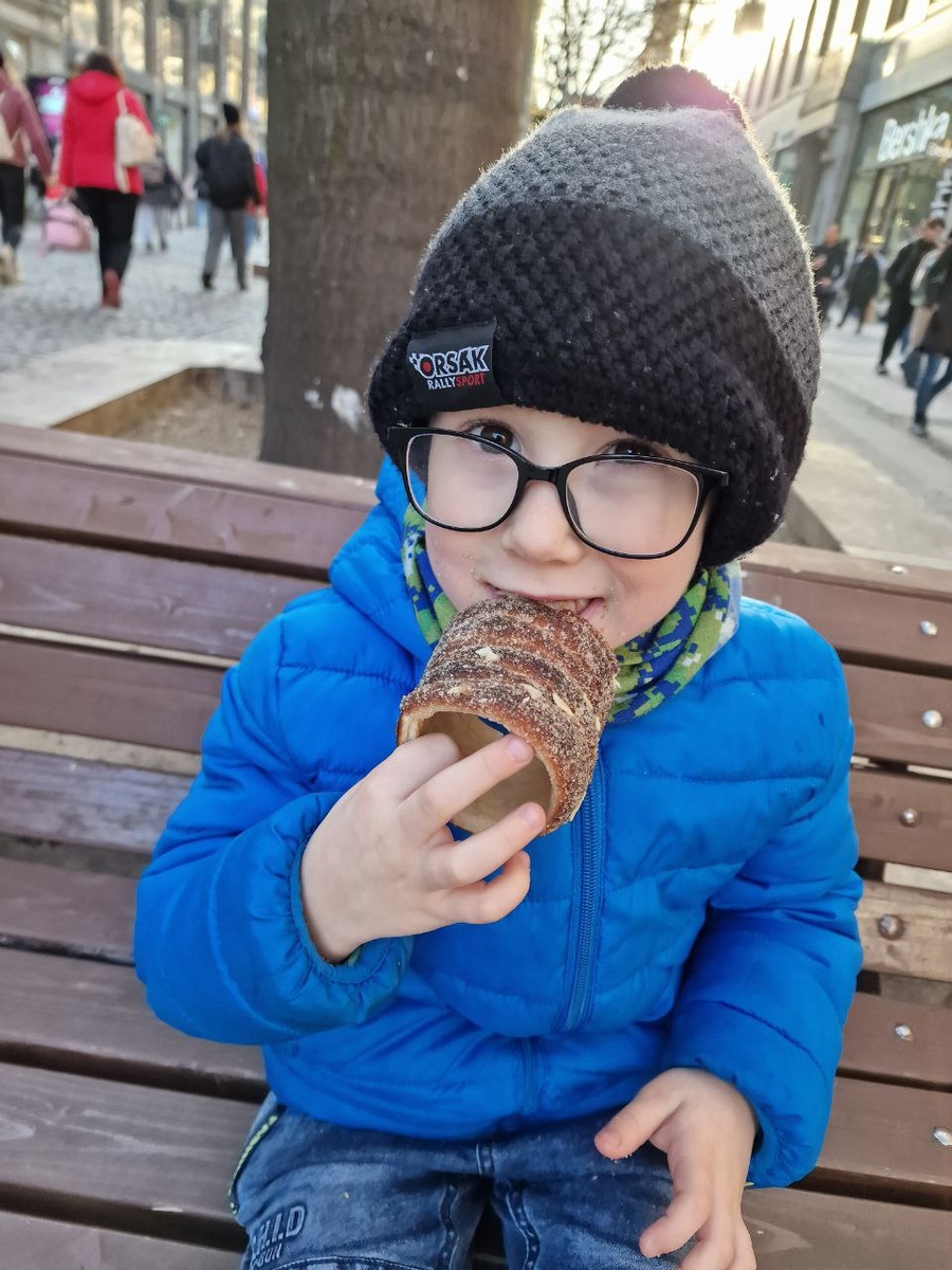 фото автора: Вовчик с трдельником, когда ему было 5 лет