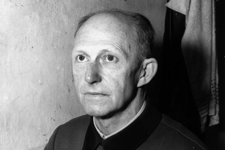 Альфред Йодль в камере Нюрнбергской тюрьмы