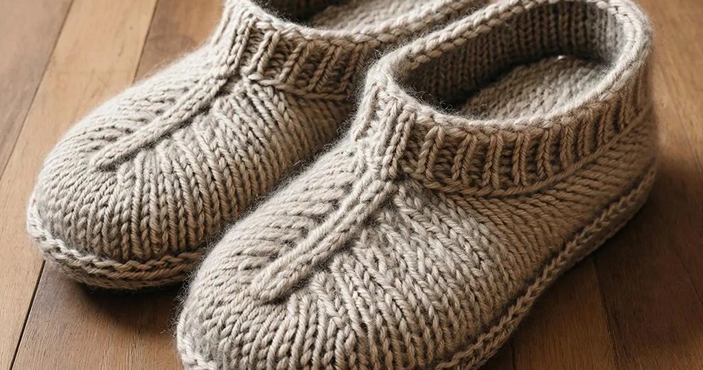 "Стильные вязаные тапочки: новинки сезона"