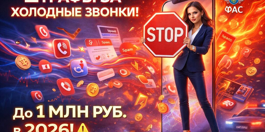 Штрафы за «холодные звонки» в 2026 году: кто рискует попасть на деньги и что делать