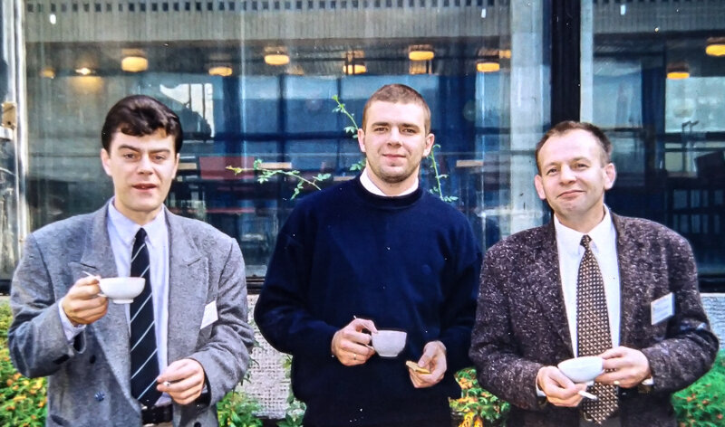  2000-й год, Москва. Юра слева, я справа.