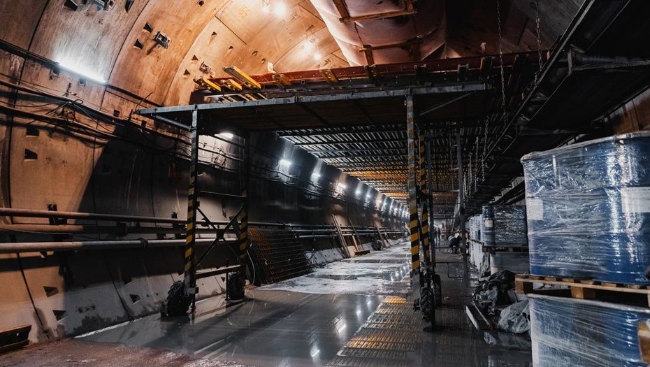    Метро "Каменка", проходка тоннеля. Январь 2026 Автор фото: t.me/stroimmetro