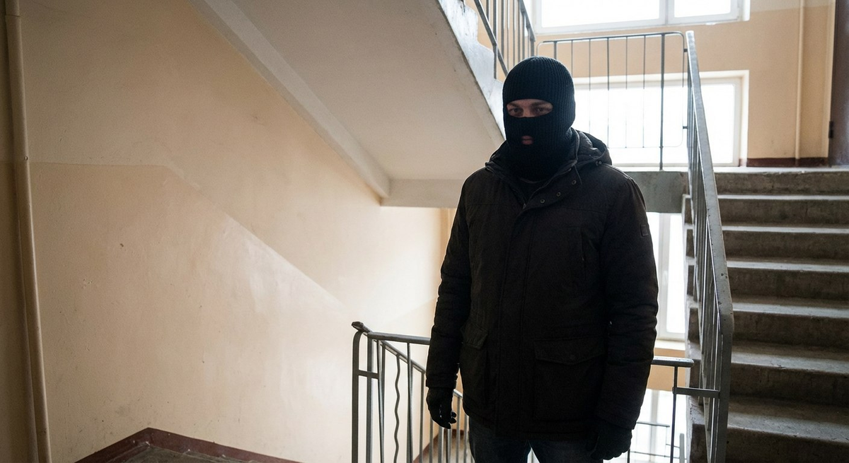 Ситуация с мужчиной в маске и топором в Петрозаводске стала тревожным сигналом для всех жителей города. Фото: нейросеть