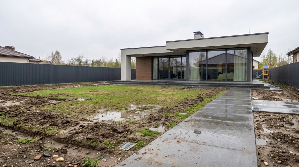 Таким мы взяли участок в работу