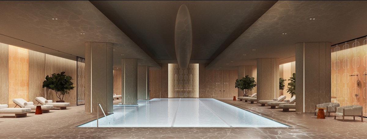 Бассейн в клубном квартале «Фрунзенская набережная»