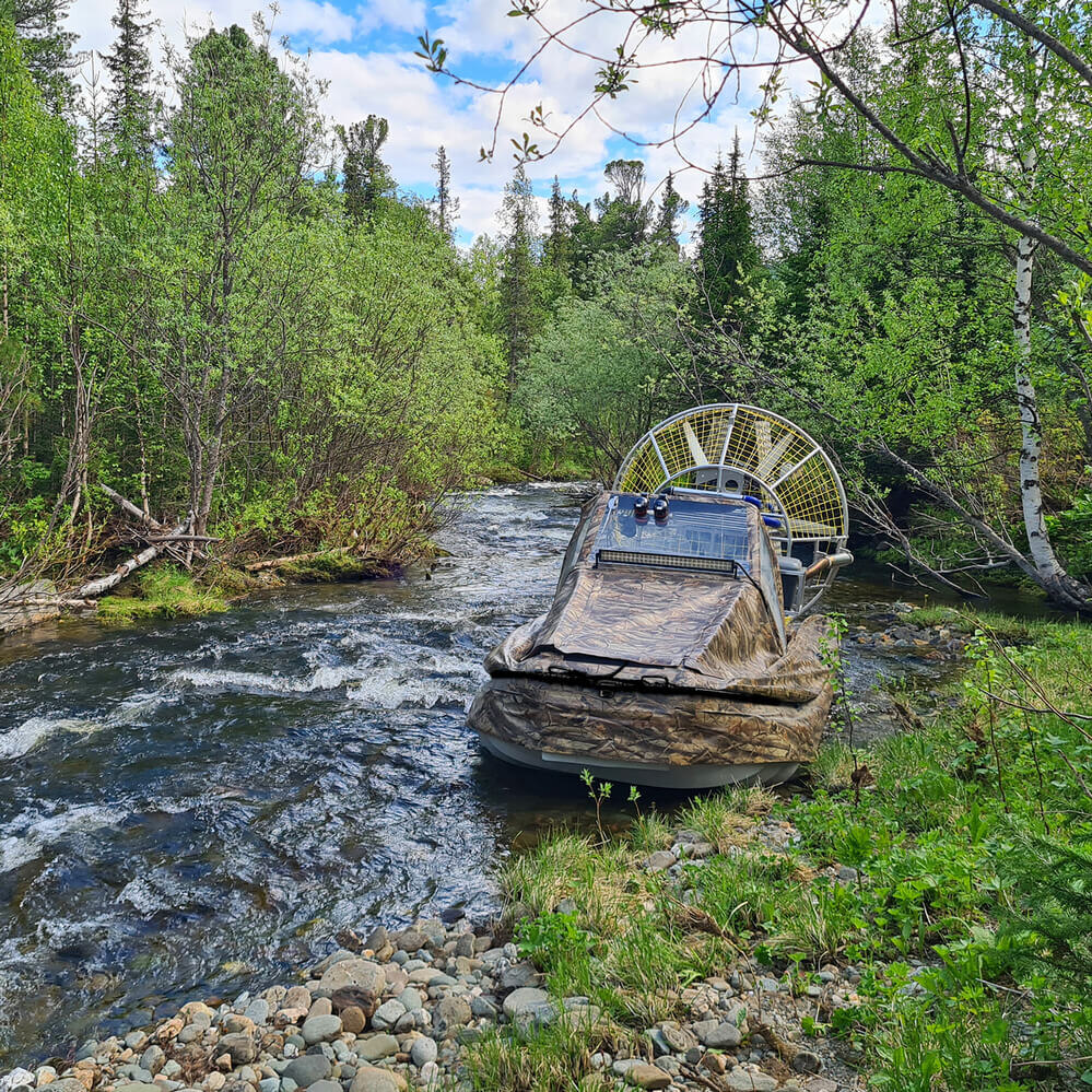 Аэролодка Берег в путешествии на северный Урал