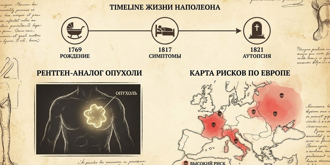 Наполеон: рак желудка или язва от амбиций? Полный разбор аутопсии и уроков для 2026 года