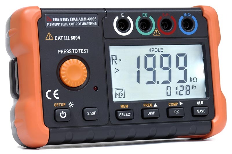 Измеритель сопротивления заземления АММ-6006