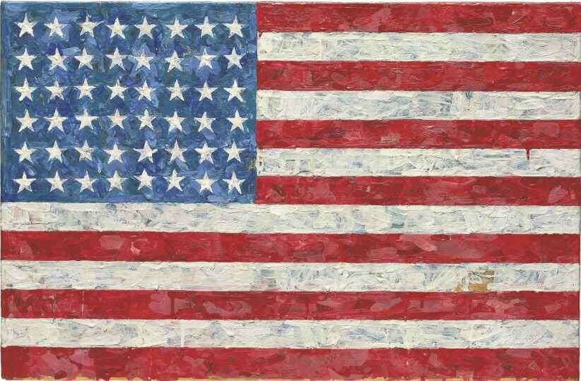 Джаспер Джонс, «Флаг», 1954-1955