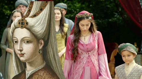 Фрагмент турецкого сериала "Великолепный век", Михримах
