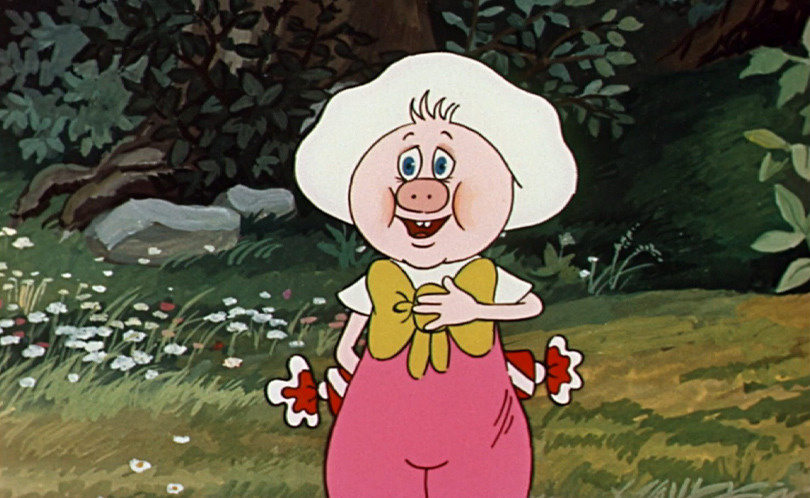    Кадр из мультфильма «Приключения поросёнка Фунтика»