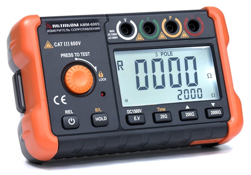 Измеритель сопротивления заземления АММ-6005