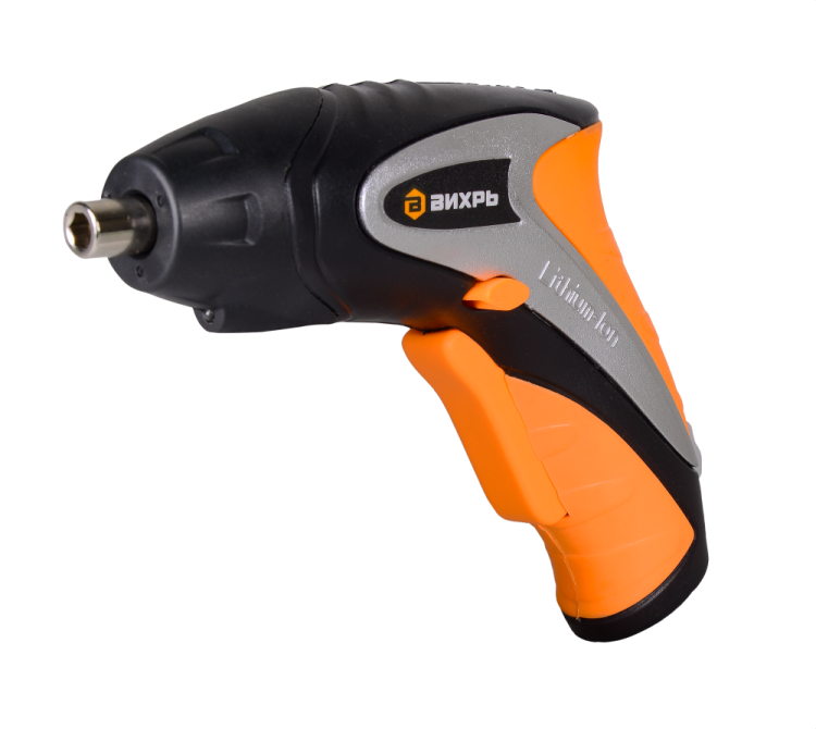 Аккумуляторная отвертка Вихрь ОА-3,6-К: безударный, 250 об/мин, 3,5 Н·м, набор бит 18 шт., кейс.
