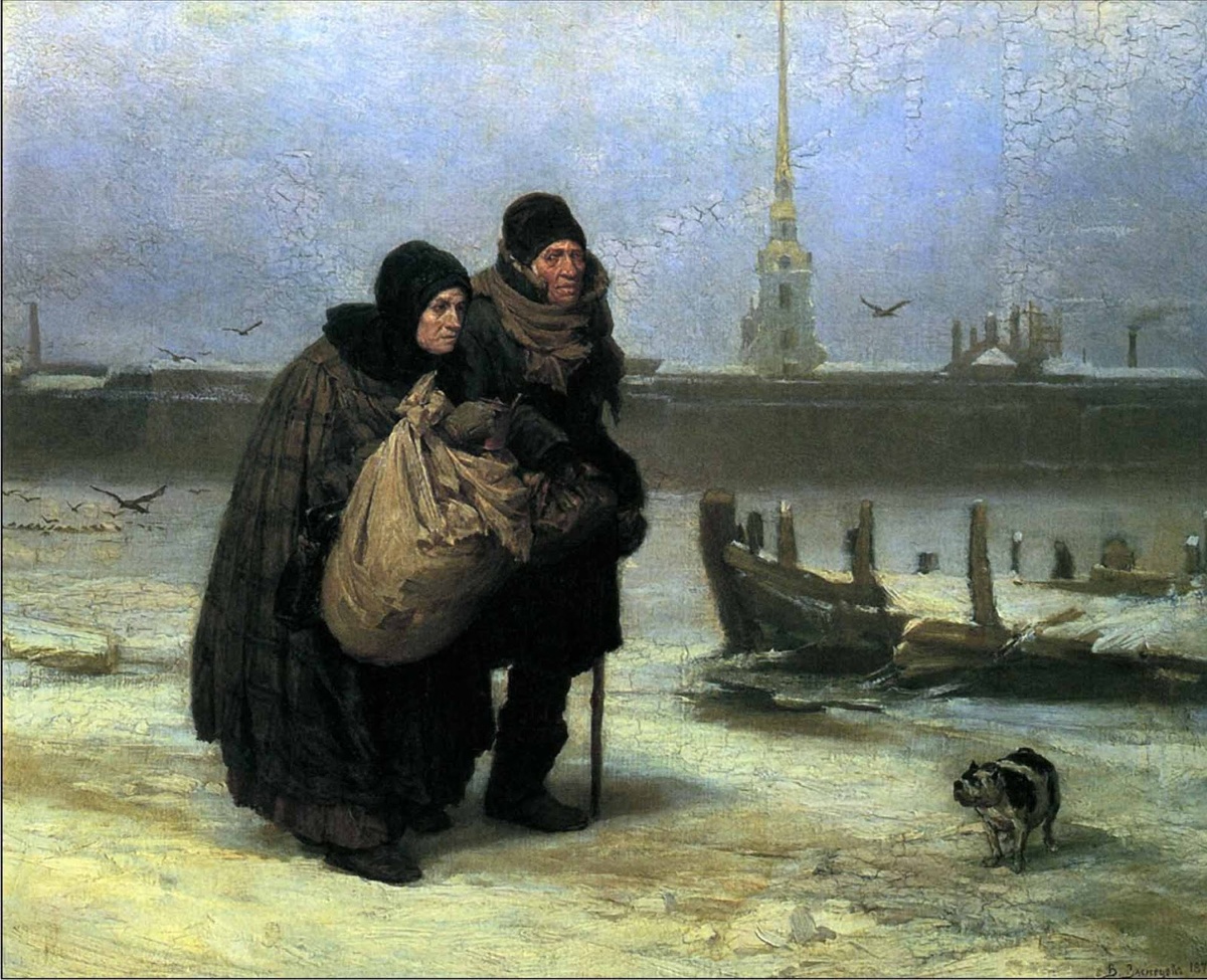 В. Васнецов «С квартиры на квартиру» (1876)