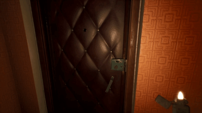 Gif картинка "Безымянный герой выходит из квартиры"