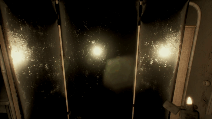 Gif картинка "На стекляшку наклеиваем собранный рисунок из 4 частей"