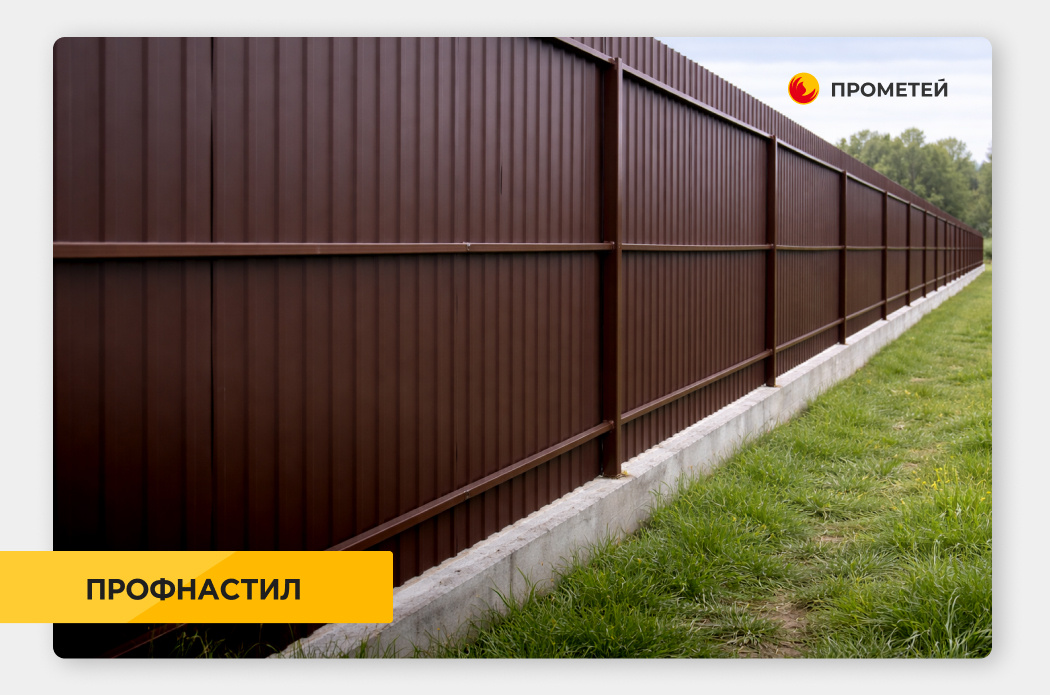 Забор "под ключ" в Прометей 