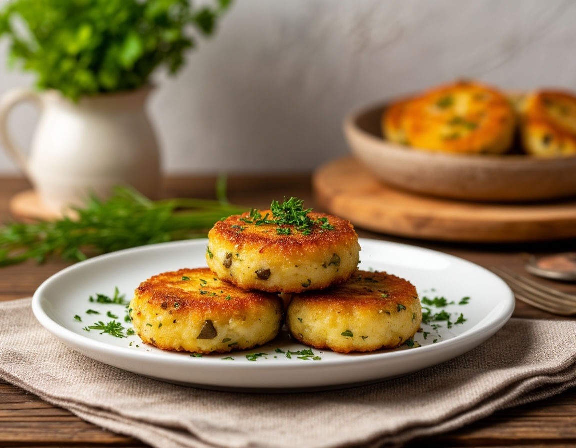 Картофельные котлеты с грибами