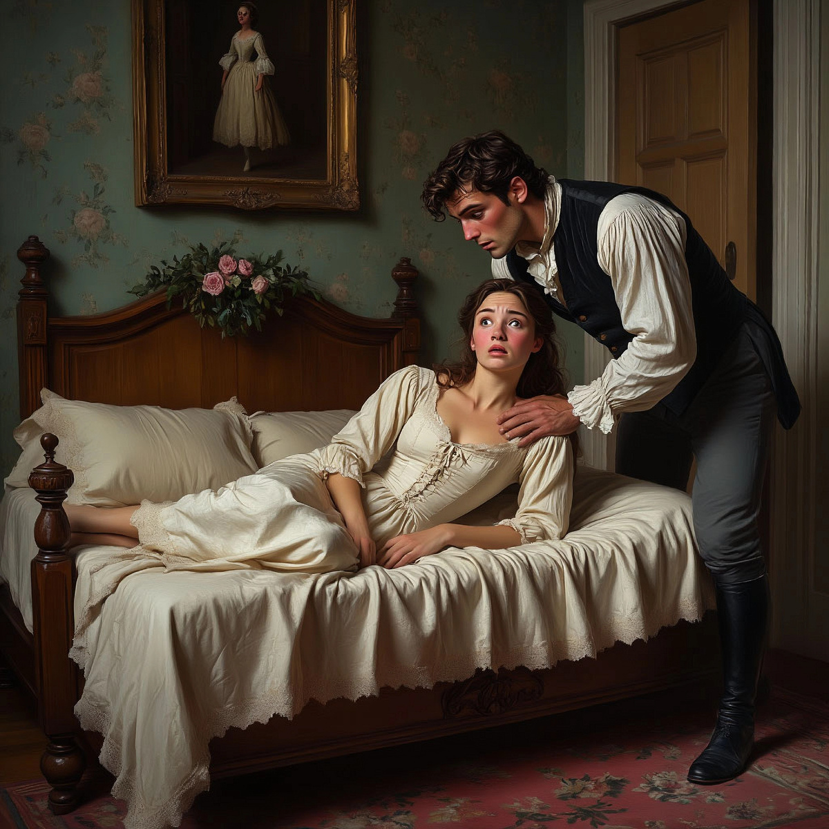 Граф Альмавива пристаёт к Сюзанне