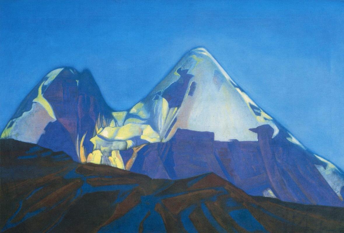 С.Н. Рерих. Две вершины. Гепанг. 1934 