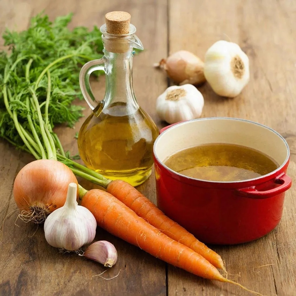 Ингредиенты для морковного супа