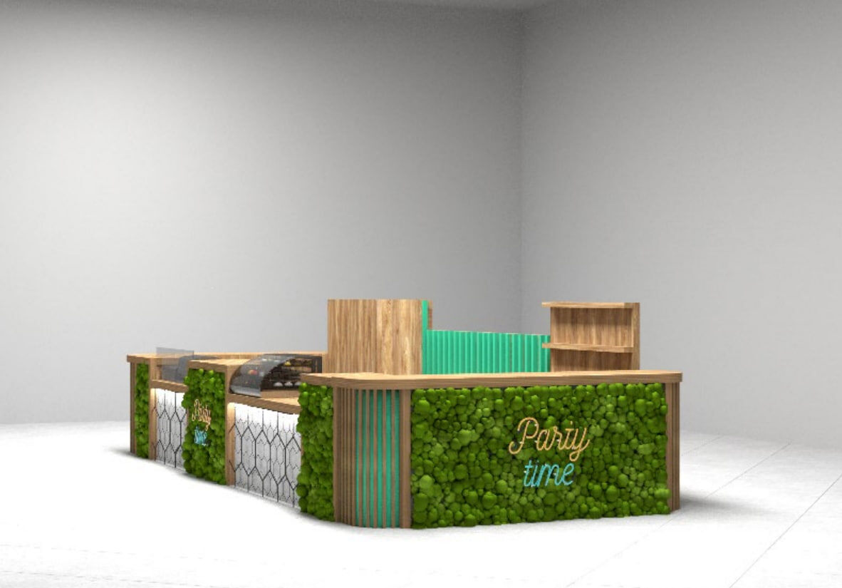 Фото 1-3: Как выглядит 3D модель островка на экране.