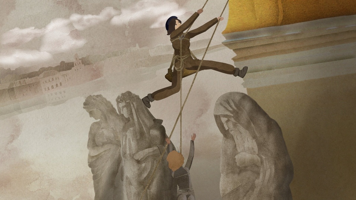 Кадр из мультфильма «Блокадные судьбы»