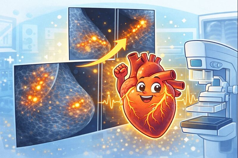 Маммография для проверки сердца?