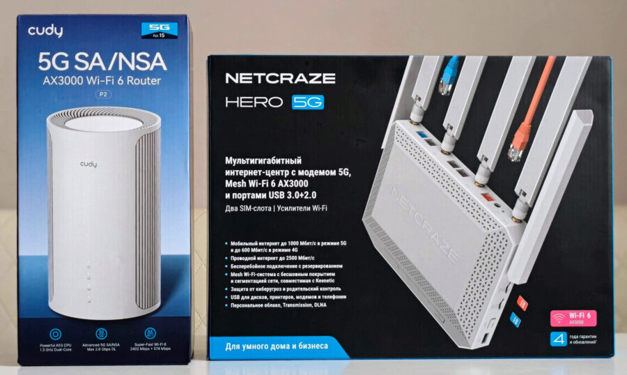 Обзор 5G-роутеров Cudy P2 и Netcraze Hero 5G: Как по-разному работает одинаковое железо