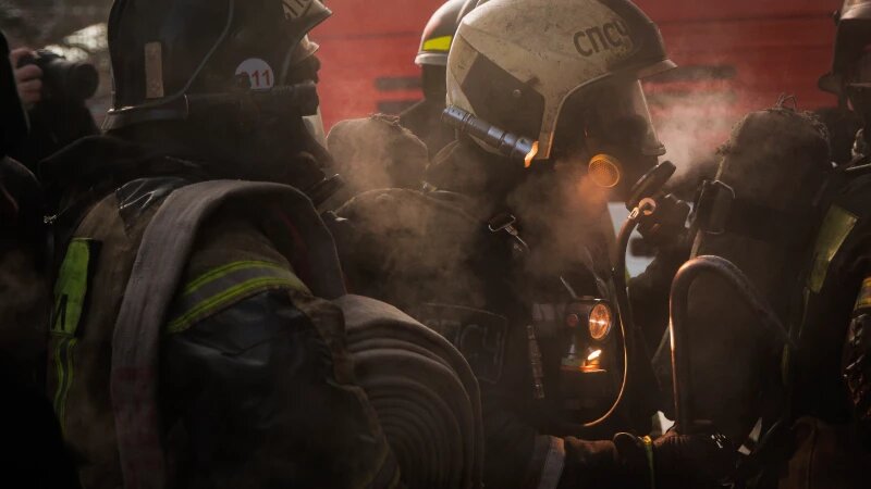     Пожар на ул. Взлетная в Барнауле. Владимир Игнатов