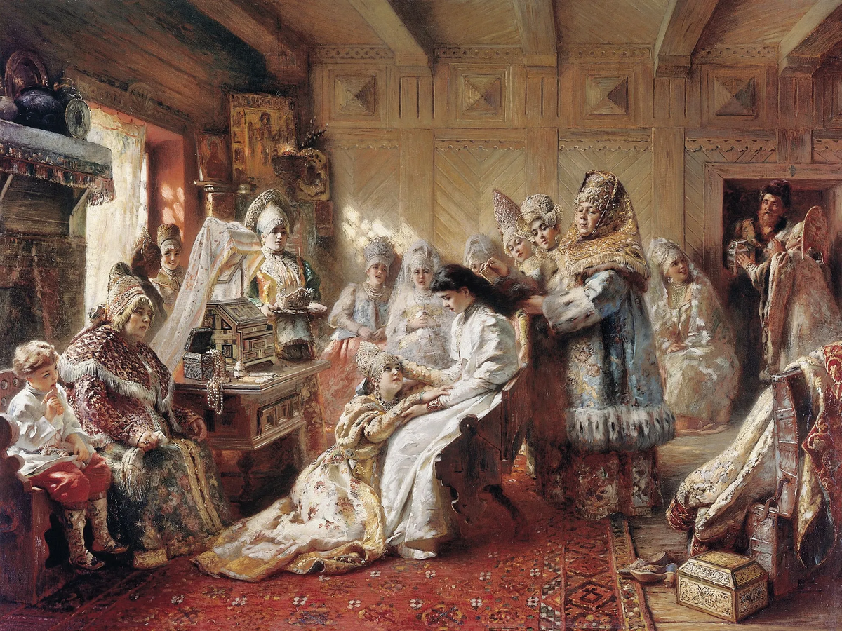 Константин Маковский. Под венец, 1890