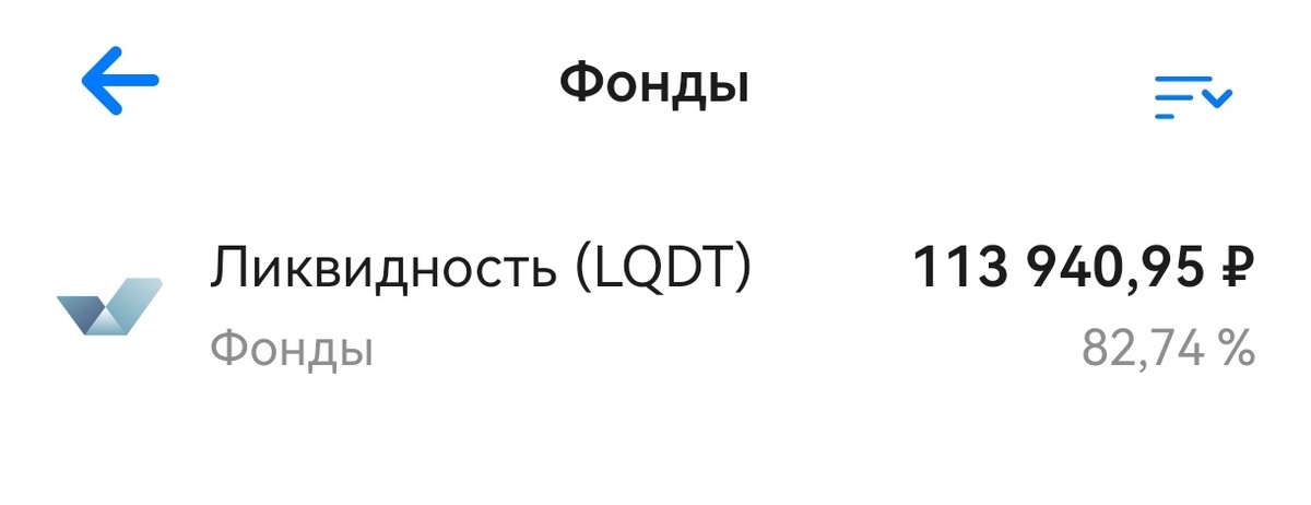 Вложения в Фонд ликвидности