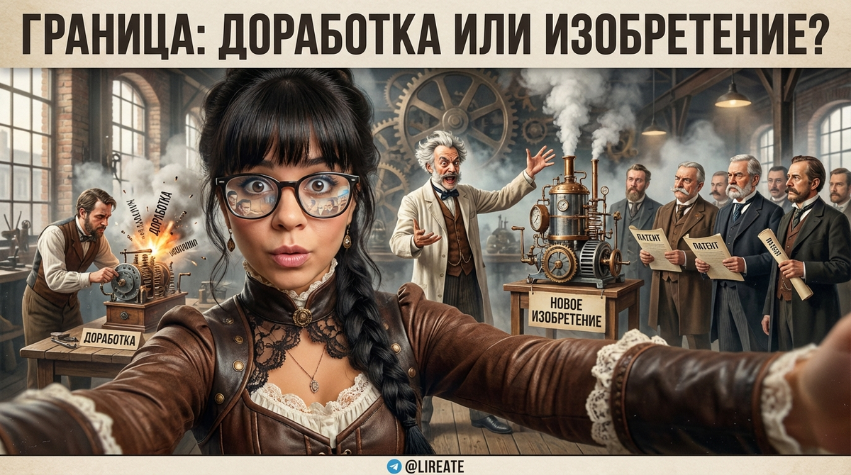    Критерии между доработкой и новым изобретением в интеллектуальной собственности Лирейт