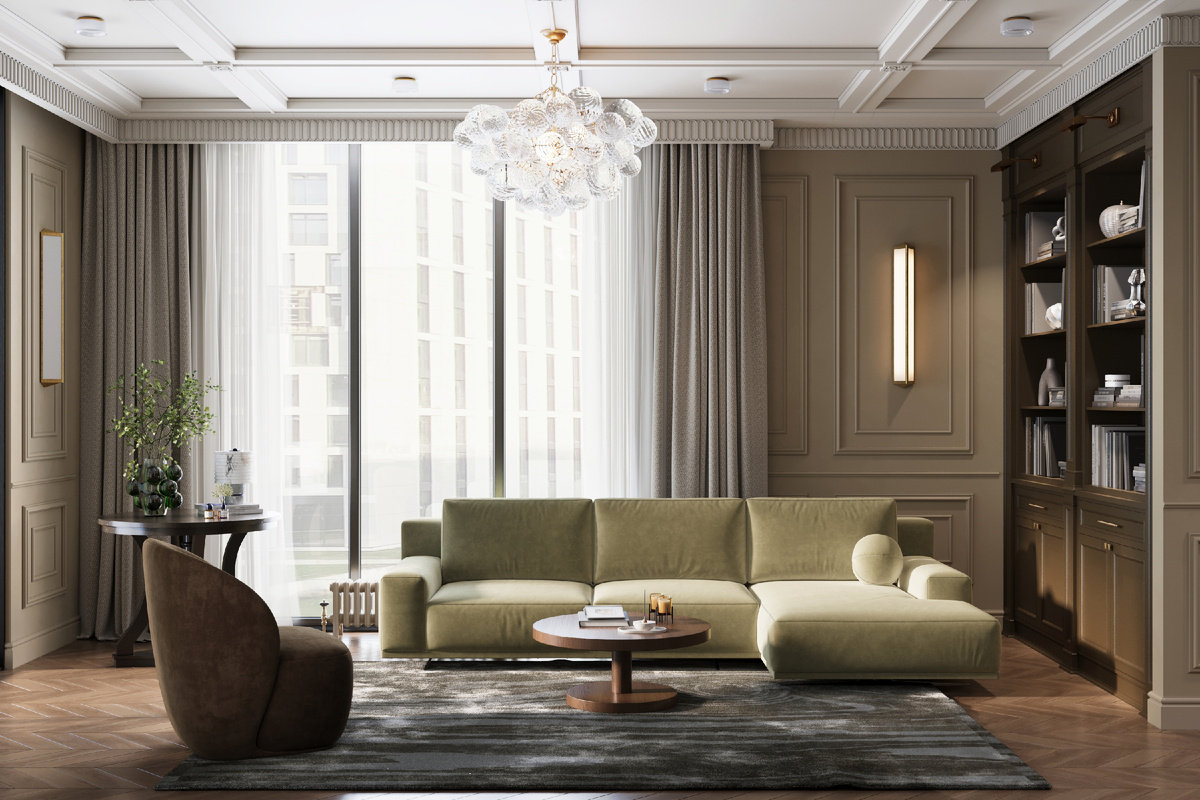 Квартира в ЖК Остров. Проект студии Точка дизайна