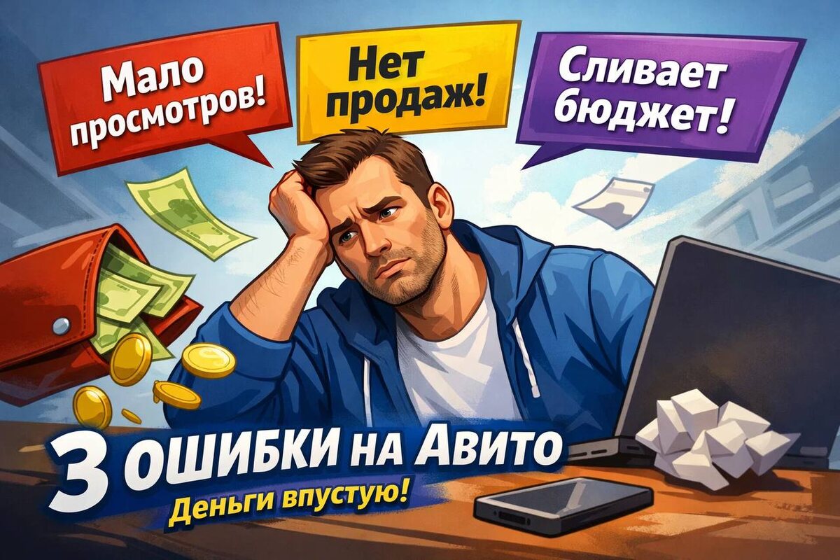 3 ошибки в продвижении на Авито, из-за которых деньги уходят в никуда