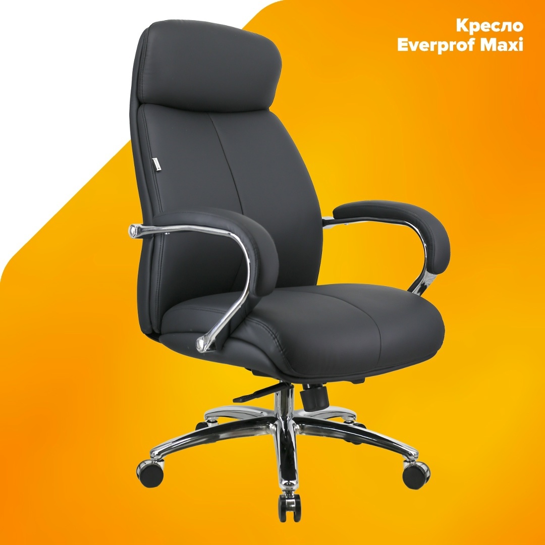 Премиум кресло Everprof Maxi Экокожа Черный