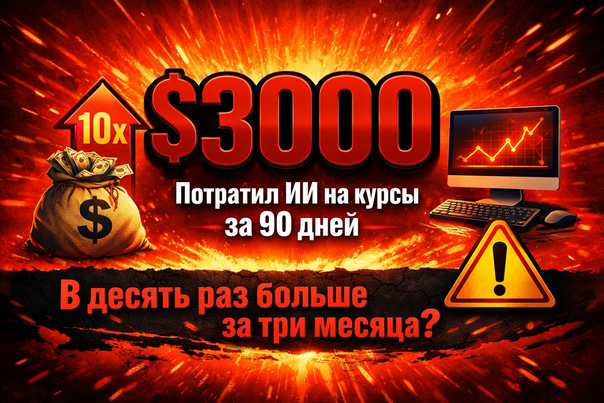 Потратил ИИ на курсы за 90 дней