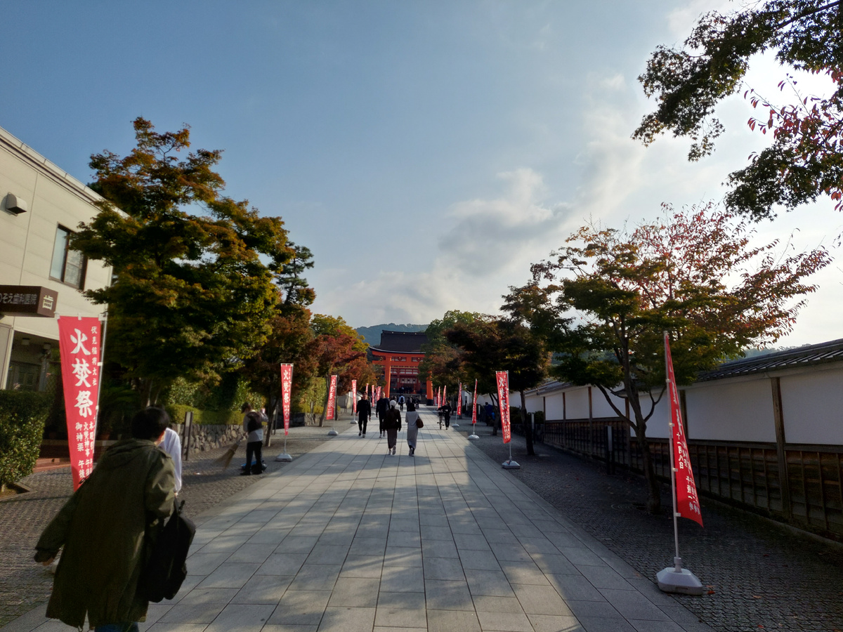 Дорога к святилищу Фусими-Инари