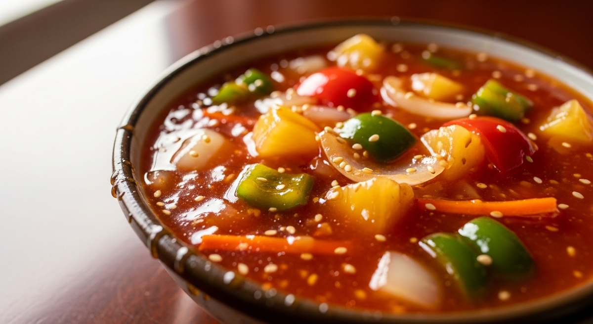 Кисло сладкий соус для свинины