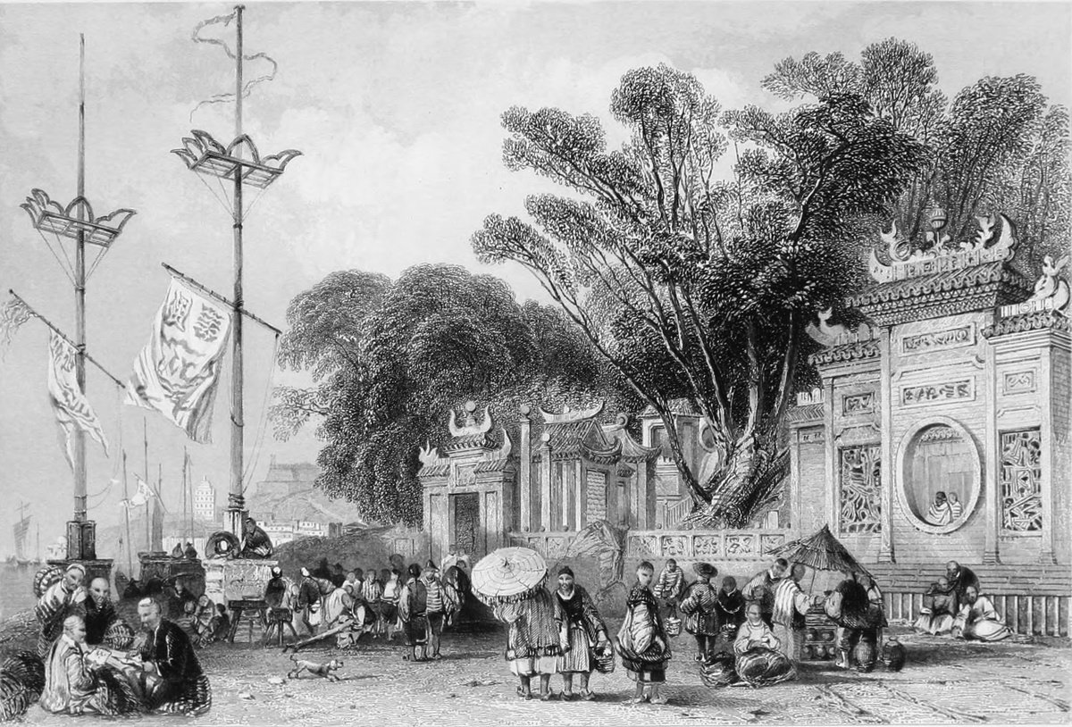 Старый китайским монастырь в Макао, картинка с просторов Интернета