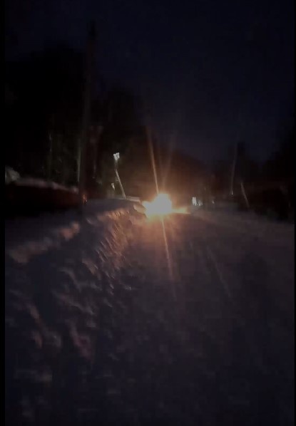 Чистка дорог в посёлке из личного архива