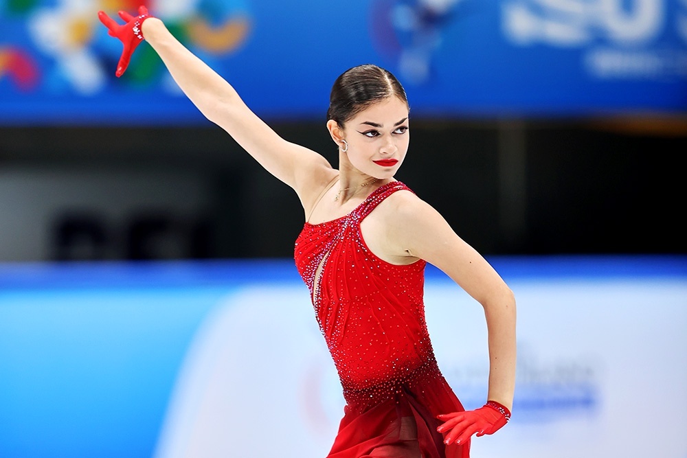   Аделия Петросян - одна из главных наших медальных надежд на Олимпиаде-2026. / Фото: Tang Xinyu/VCG/Visual China Group/ТАСС