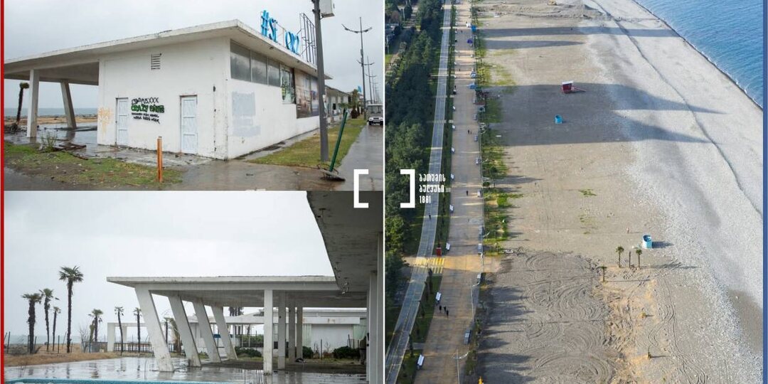 Очистка Батумского бульвара