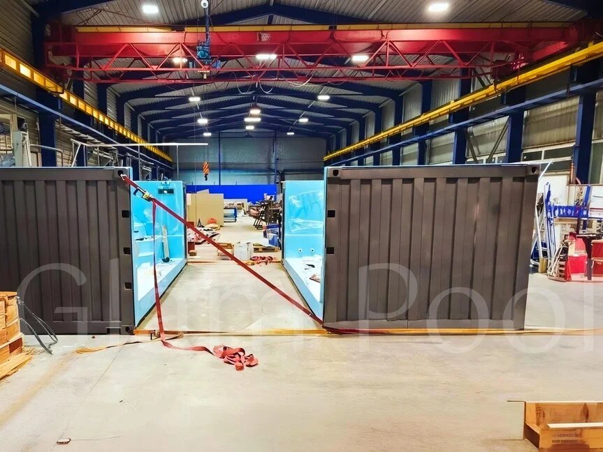 бассейн 5х6м из 2х контейнеров 20 футов