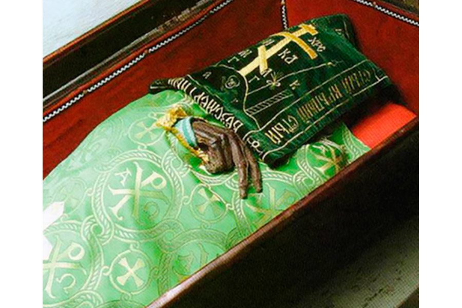 Мощи святого из Киево-Печерской лавры. Из открытых источников.